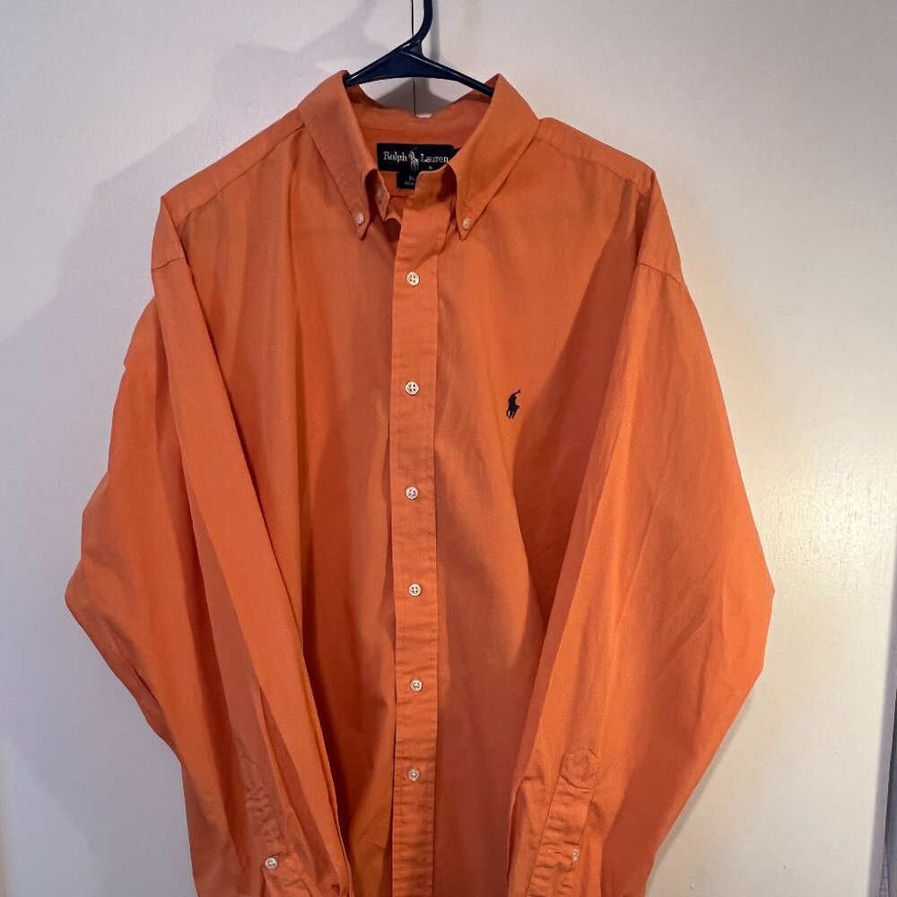 Men's Ralph Lauren Polo Casual Button Down Shirt, Size L, Blake, 100% Cotton